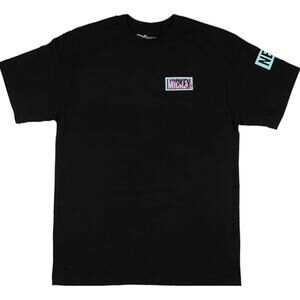 Neff Disney Black Mickey Mouse Est1928 Front Back Graphic T-Shirt Size Small NWT